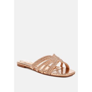 Dindy Rhinestone Cut Out Flats Women - 1 of 4