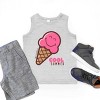 The Juniper Shop SmileyWorld Cool Summer Ice Cream Pink Youth Tank Top - 4 of 4