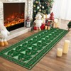 Christmas Area Rug, Xmas Tree Print Foldable Carpet with Non Slip Backing, Low Pile Stain Resistant Floor Carpet for Living Room, Bedroom - 2 of 4