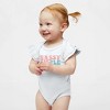 The Juniper Shop Sassy Little Bunny Baby Flutter Sleeve Bodysuit - 2 of 2