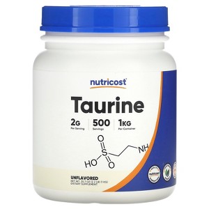 Nutricost Taurine, Unflavored, 35.7 oz (1 kg) - 1 of 2