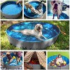 Jasonwell Foldable Pet Pool - Collapsible Dog Bath & Wading Tub for All-Size Dogs & Kids - 32" - Mdf Wood Gray - 4 of 4