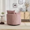 GDFStudio Roxane Modern Upholstered Swivel Chair with Pillows - 4 of 4