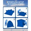 Portable Pop-Up Ice Fishing Tent, Spacious 3 to 4 Person Ice Fishing Shelter, Insulated Hub Shelter Includes Anchors, Ropes & Carry Bag - 2 of 4