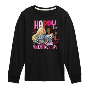 Boys' - Barbie - Happy Valentine's Day Long Sleeve Graphic T-Shirt - 1 of 4