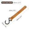 Unique Bargains PU Leather Strap Camping Outdoor S-shaped Hooks and Hangers 8 Pcs - 2 of 4