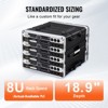 VEVOR 8U Rack Case, Standard 19 in Depth, Server Rack Cabinet with ABS Construction Wheels Heavy-Duty Twist Butterfly Latches, Black - 4 of 4