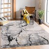 Machine Washable Runner Rug, Modern Abstract Hallway Carpet, Non-Slip Foldable Low Pile Floor Mat for Bedroom Kitchen - 2 of 4
