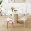 Tangkula Set of 4 Windsor Dining Chairs Dining Chairs w/ Spindle Backs & Curved Seats - 3 of 4