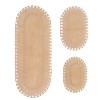 Hampton Crochet Collection Cotton Reversible Tufted Set of 3 Bath Rug Set - Home Weavers - 2 of 4