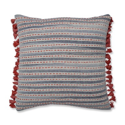 16.5"x16.5" Ombre Coastal Stripe Throw Pillow - Pillow Perfect