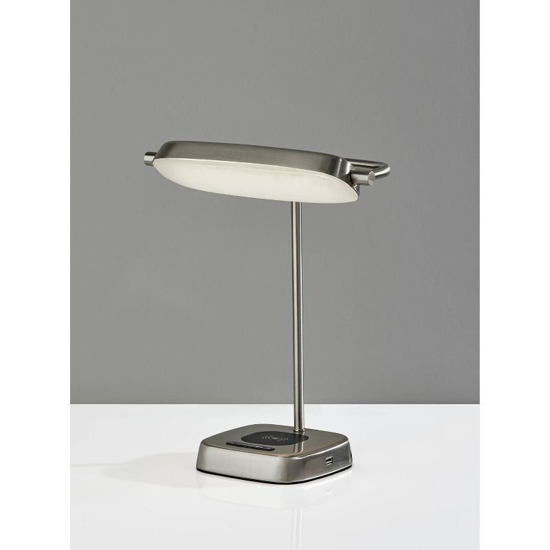 Radley Charge Table Lamp with Smart Switch Silver (Includes LED Light Bulb) - Adesso, 1 of 8