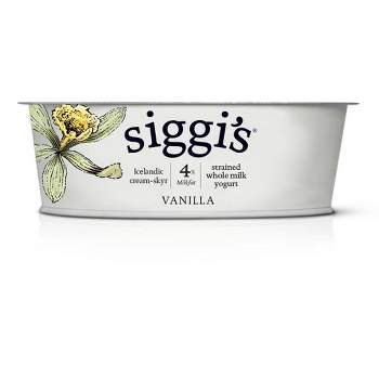 Siggi's 4% Whole Milk Vanilla Icelandic-Style Skyr Yogurt - 4.4oz