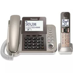 Panasonic KX-TGF350N DECT 6.0 Cordless Phone - Silver, Black - 1 x Phone Line - Speakerphone