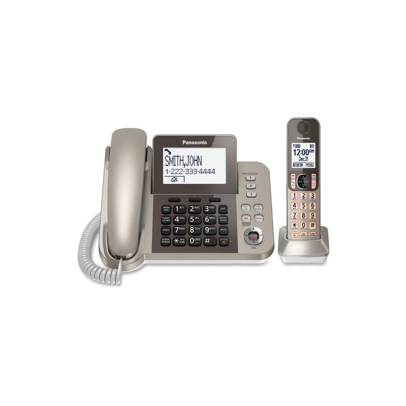 Panasonic KX-TGF350N DECT 6.0 Cordless Phone - Silver, Black - 1 x Phone Line - Speakerphone, 1 of 2