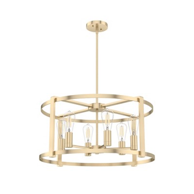 Astwood Alturas Gold 26" 6-Light Drum Chandelier