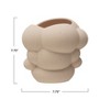 Storied Home Stoneware Organic Shaped Vase, Cream Sand Finish - 2 of 2
