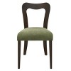 Modern Wood Dining Chairs Set of 2,Armless Upholstered Dining Chairs with Rubberwood Frame and Open Back for Dining Room or Kitchen-Koiai - 3 of 4