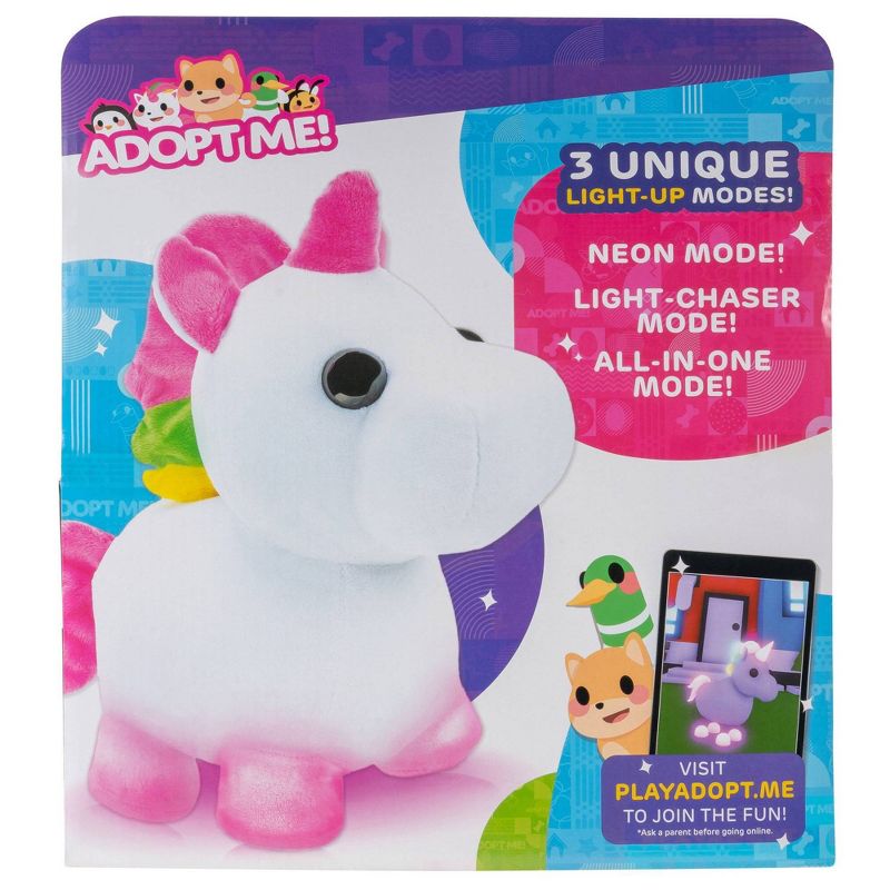 Adopt Me! Light-Up Neon Unicorn 12&#34; Plush Toy, 5 of 6
