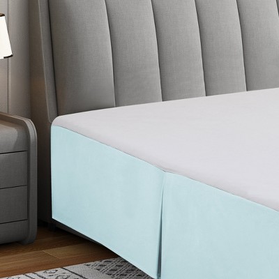 Swift Home | Basics Pleated Microfiber Bed Skirt 14-inch Drop