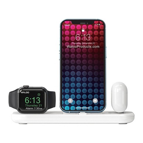 Waloo 3 In 1 Charging Dock For Iphone, Apple Watch & Airpods