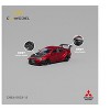 Mitsubishi Lancer Evolution X Varis RHD (Right Hand Drive) Red Metallic with Carbon Hood 1/64 Diecast Model Car by CM Model - 4 of 4