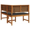 Garden Corner Bench Brown 140 x 100 x 91cm Solid Acacia wood vidaXL - 4 of 4
