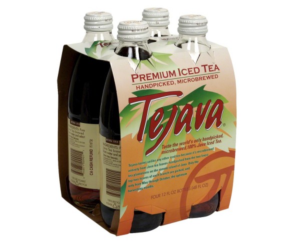 Tejava Premium Iced Tea - 4pk/12 fl oz Glass Bottles