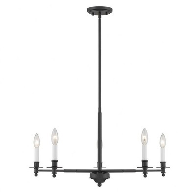 Savoy House Jasmine 5 - Light Chandelier in  Matte Black