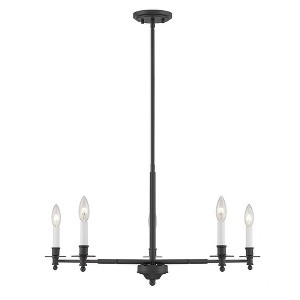 Savoy House Jasmine 5 - Light Chandelier in  Matte Black - 1 of 1