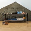 Disc-O-Bed Extra Large Outdoor Convertible 2 Person Bench and Double Camping Cot Portable Bed for Adults, Tan - 3 of 4