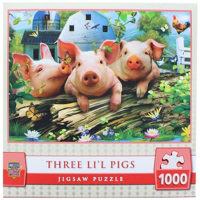 MasterPieces 1000 Piece Jigsaw Puzzle | Three Lil Pigs