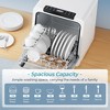 EUHOMY Compact Countertop Dishwasher - 8 Washing Programs, Self-Clean, Child Lock, Portable & Energy Efficient - 4 of 4