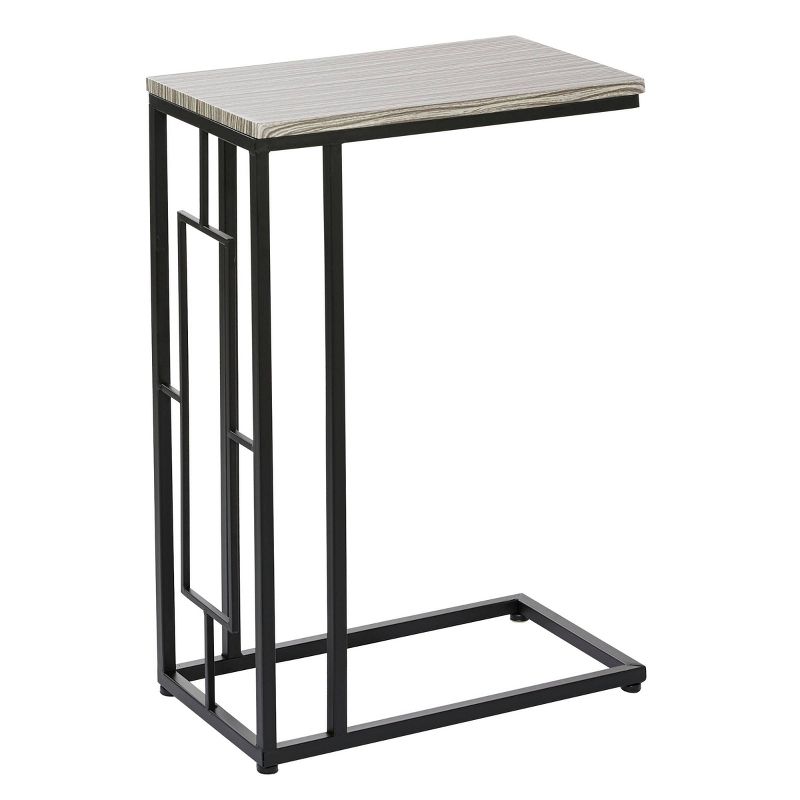 Contemporary Metal and Wood Accent Table Gray - Olivia &#38; May, 1 of 6