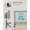 SONGMICS Laundry Basket with Wheels, Rolling Laundry Hamper, Removable Liner, Steel Frame with Handle, Blanket Storage - 4 of 4
