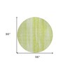 Artichoke Green And Ivory Botanical Leaves Washable Indoor Outdoor Area Rug - 3 of 4