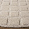 Genre GRE501 Hand Tufted Indoor Area Rug - Beige - 6' Round - Safavieh - 3 of 4