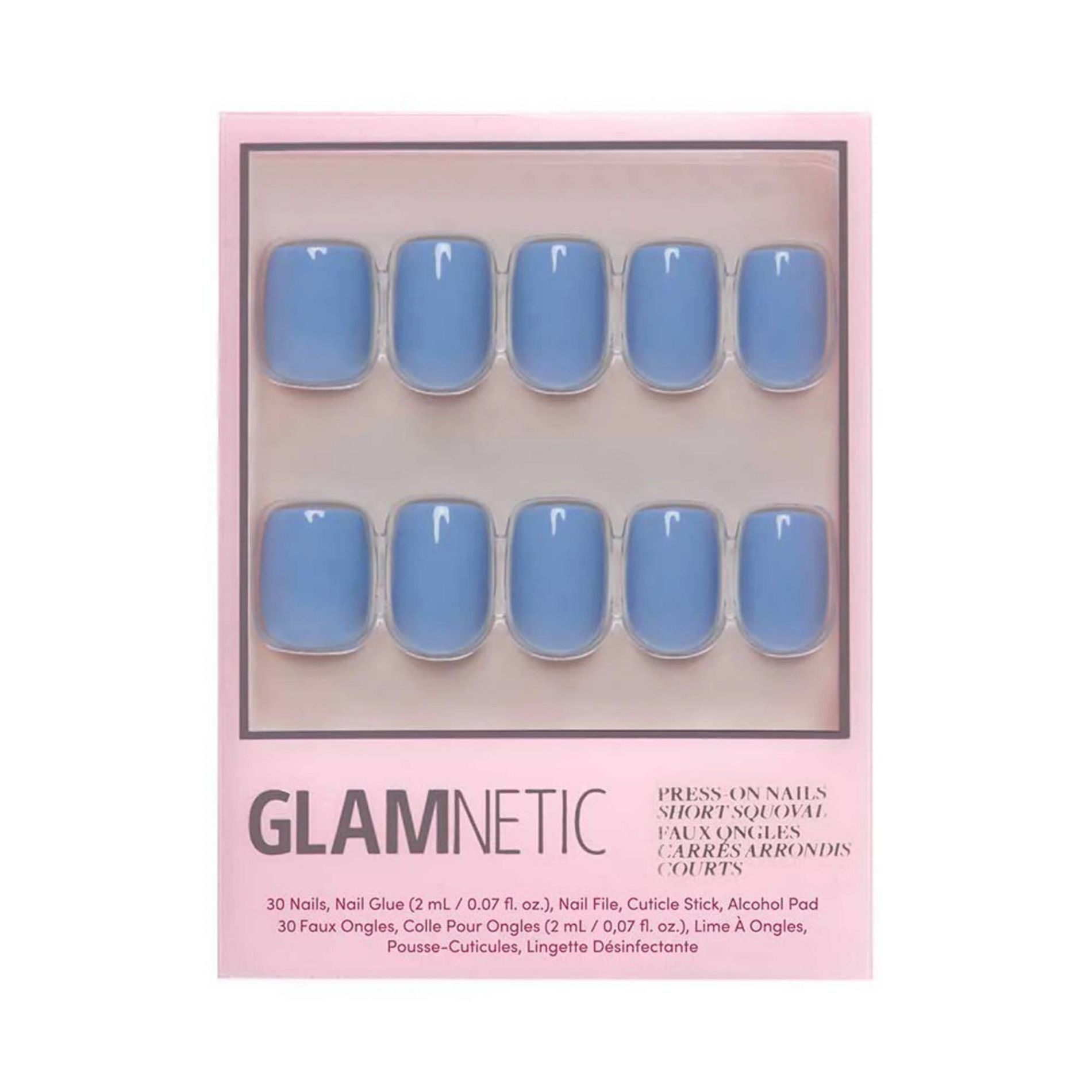 Glamnetic Fake Nails - Cashmere Blue - 30ct - Ulta Beauty