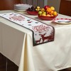Unique Bargains Christmas Table Runner Polyester Red White 71"x14" 1 Pc - 2 of 4