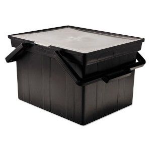 Advantus Companion Portable File, Letter/Legal Files, 17" x 14" x 11", Black - 1 of 4