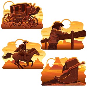 Beistle Wild West Cutouts, 16", (8/Pkg) Multicolored - 1 of 4