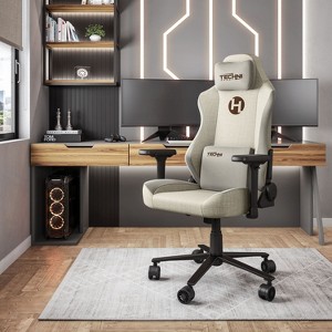 NicBex Adjustable Ergonomics Gaming Chair,360° Swivel Office Chairs with Head&Lumbar Pillow,90°-135° Reclining Chair for Office&Home,300lbs Max,Beige - 1 of 4