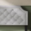 FUFU&GAGA Eco - Friendly Upholstered Bed Frame, Queen Size - Diamond Stitched Headboard, Fits Small & Spacious Bedrooms, Easy to Clean - 2 of 4