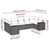 vidaXL Garden Sofa Set Black - 3 of 4