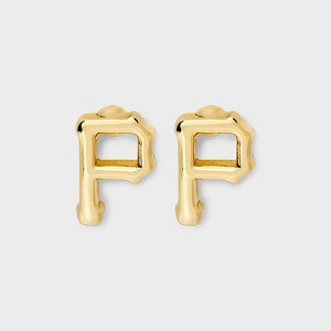 Bijoux Sport by Luv Aj MLB Gold Logo Stud Earrings - 1 of 3