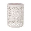 Sapphtopaz Outdoor End Table Modern Outdoor End Table Outdoor Side Table, Iron Patio Table Small Table for Backyard, Balcony, Porch - 2 of 4