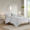 Okak Queen/King 3-Piece Tufted Woven Medallion Bed Duvet Cover Set,Comfortable Coverlet Bedding Sets,Machine Washable - 2 of 4