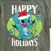 Men's - Lilo and Stitch - Happy Holidays Christmas Short Sleeve Graphic T-Shirt - 2 of 4