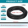 Unique Bargains Tinned Copper Insulated Heat Resistant PVC Covered 300V SVT Round Wire 18AWG - 2 of 4