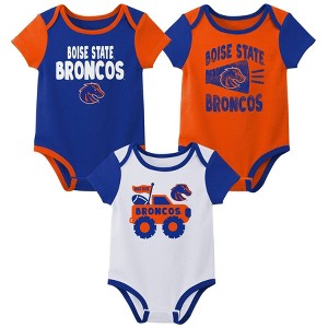NCAA Boise State Broncos Infant Boys' 3pk Bodysuit - 1 of 4